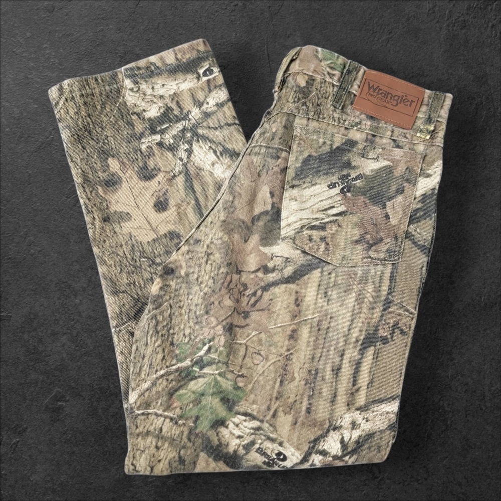 Wrangler Pro Gear Mossy Oak Camouflage Jeans Mens 36 x 30 Break Up Infinity Pant